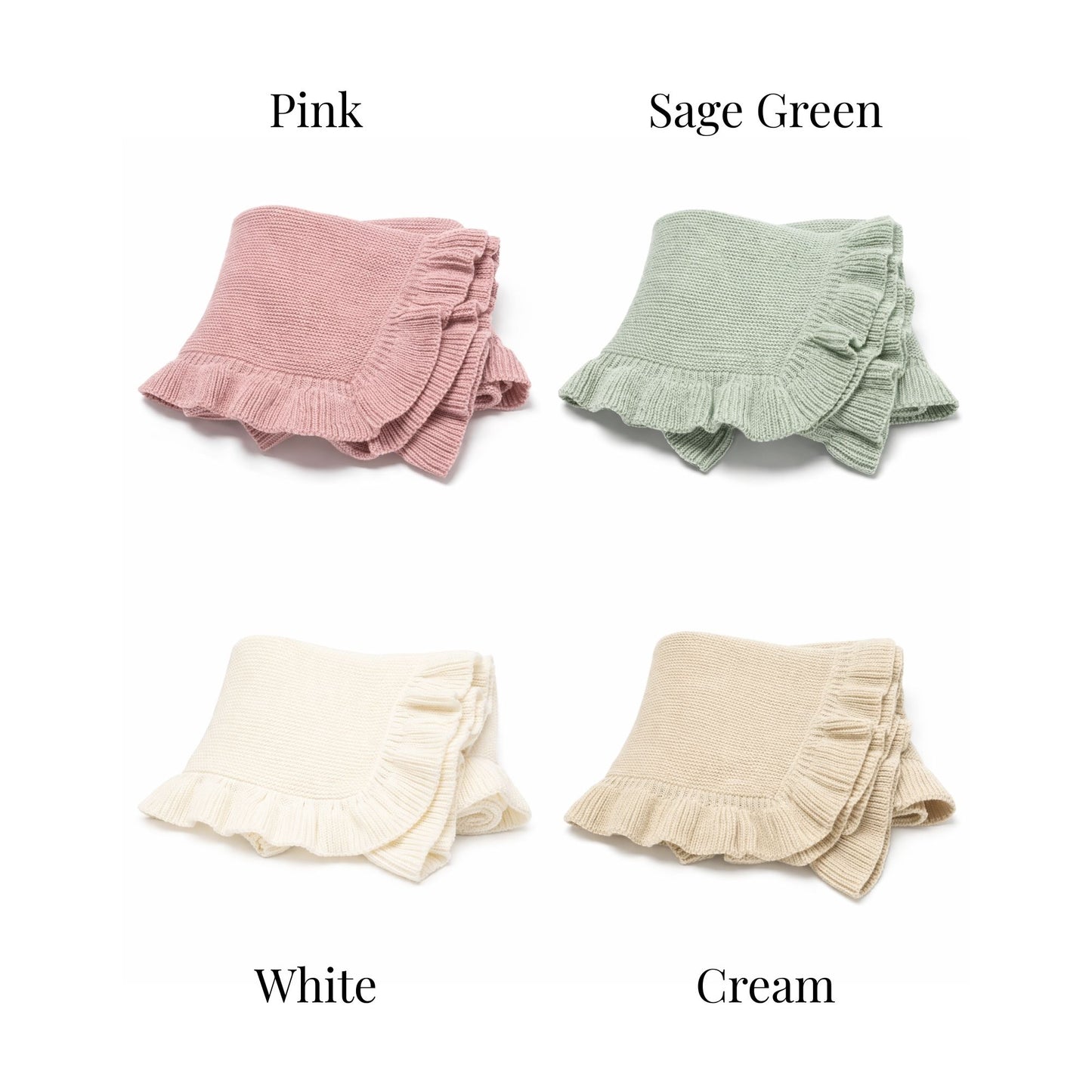 Personalized Crochet Baby Blanket – Ruffles Knit