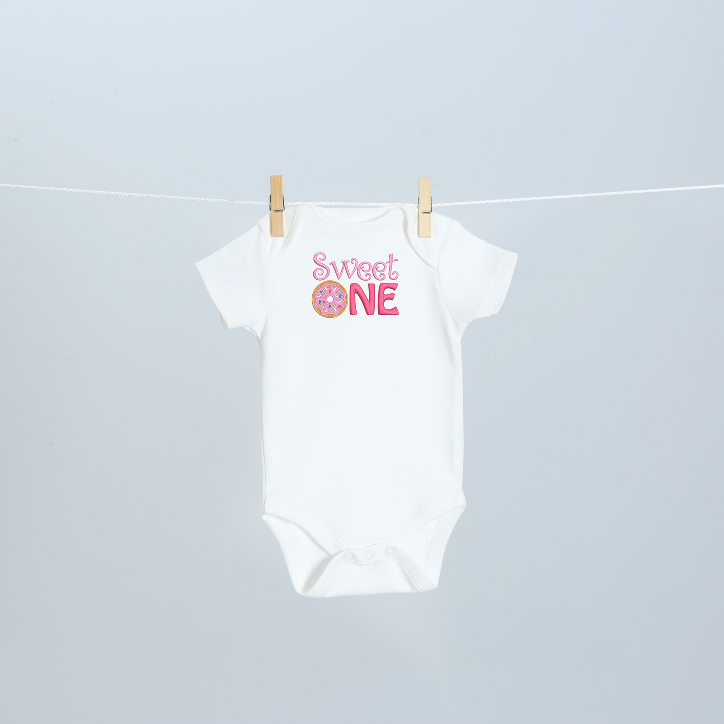 Sweet One Donut First Birthday Baby Onesie