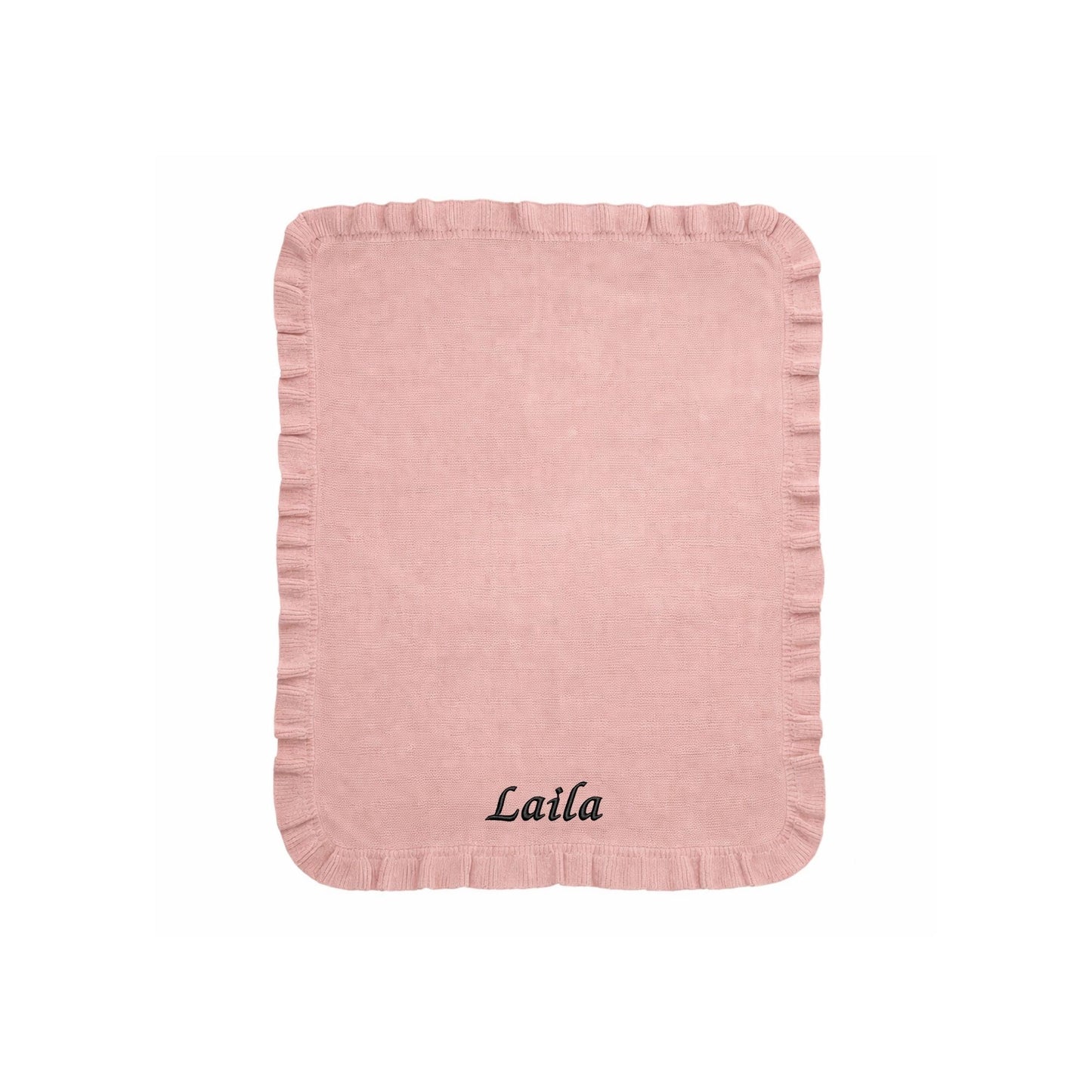 Personalized Crochet Baby Blanket – Ruffles Knit