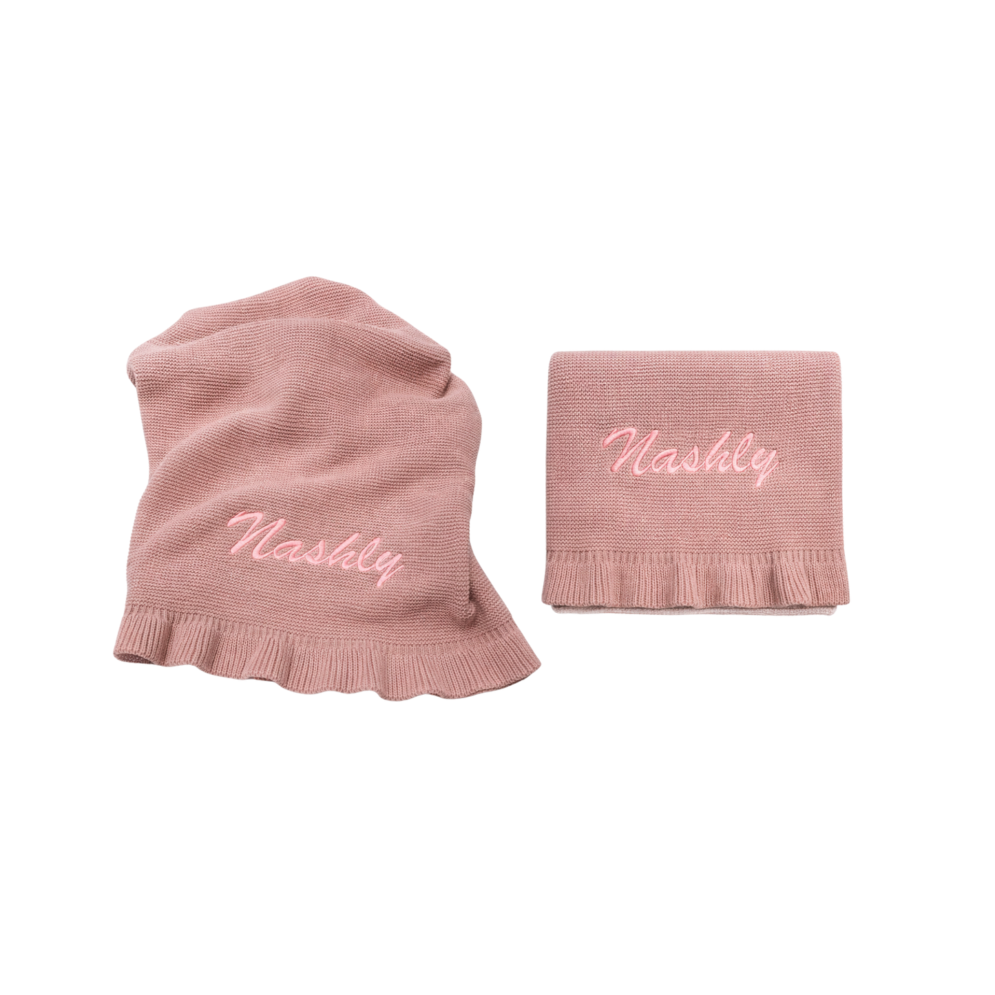 Personalized Crochet Baby Blanket – Ruffles Knit