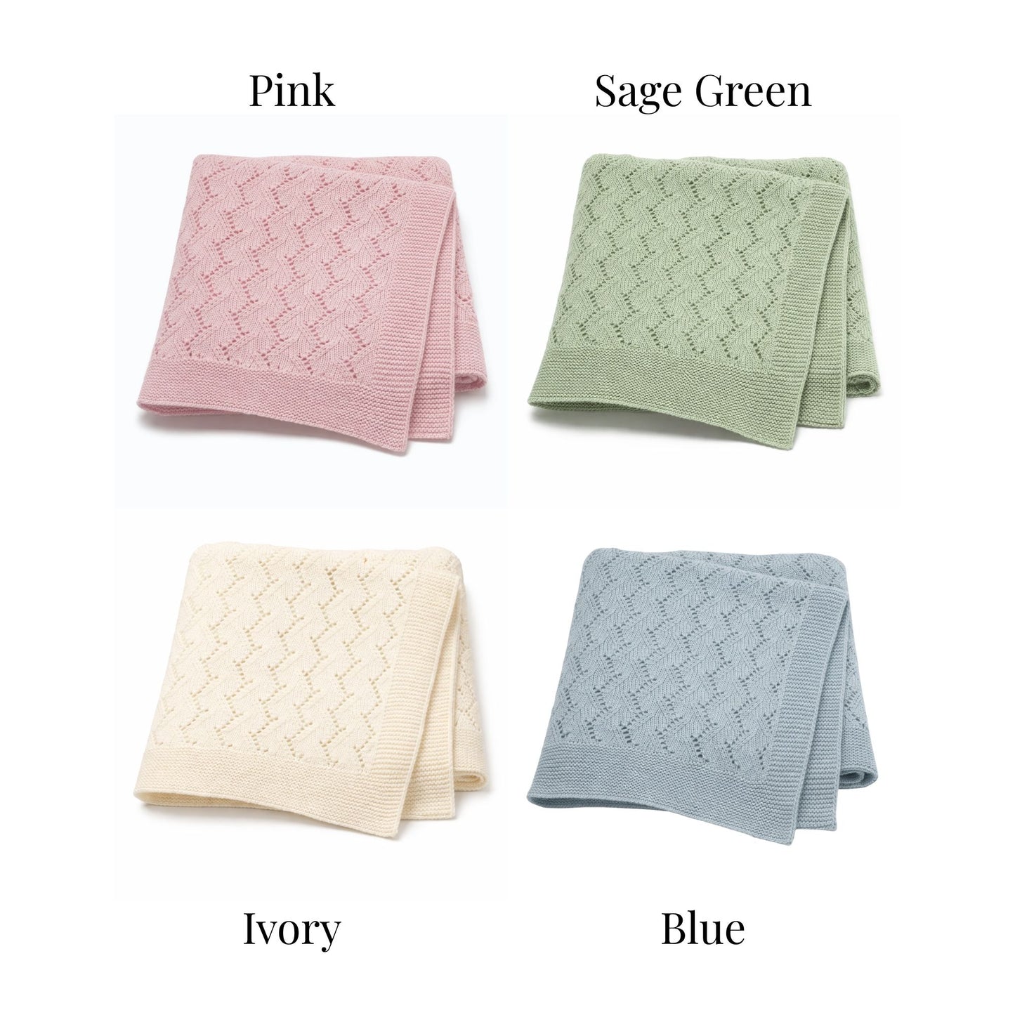 Personalized Crochet Baby Blanket – Classic Style