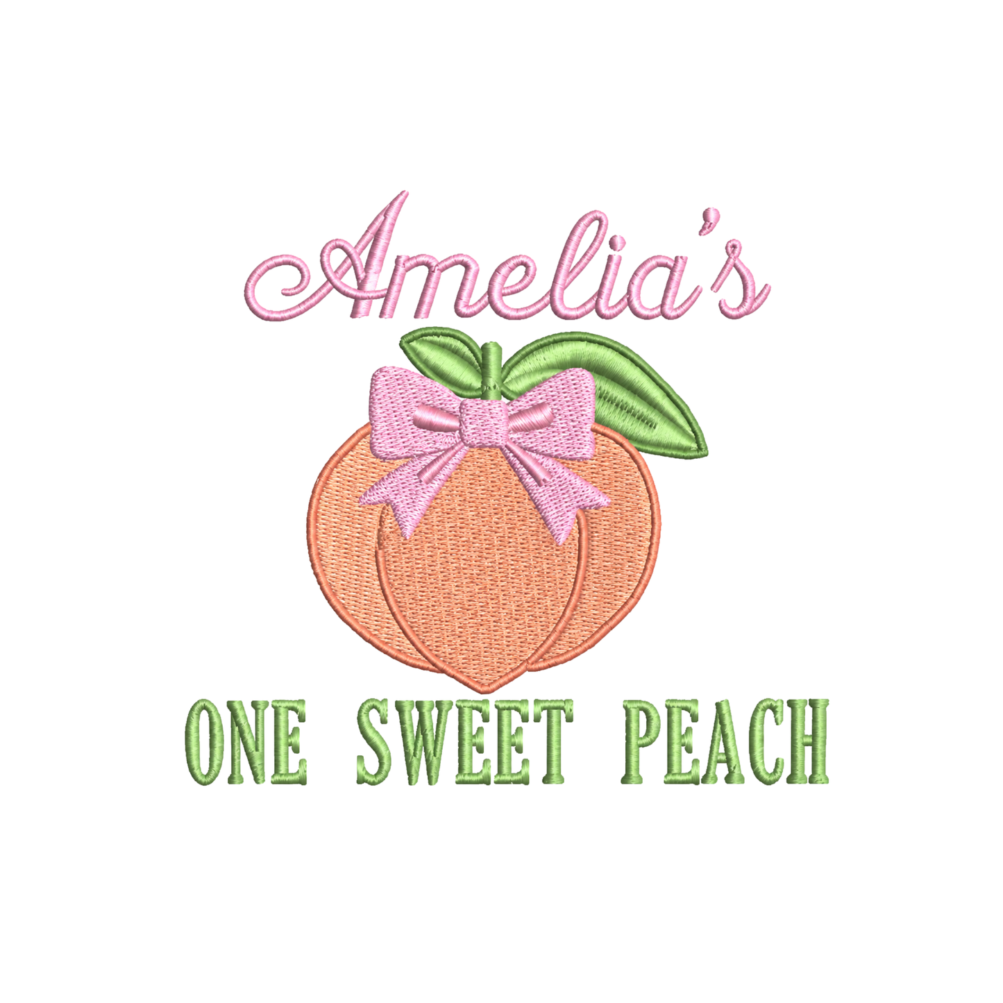 Personalized One Sweet Peach Birthday Onesie | Custom Peach First Birthday Outfit | Baby Girl 1st Birthday Bodysuit