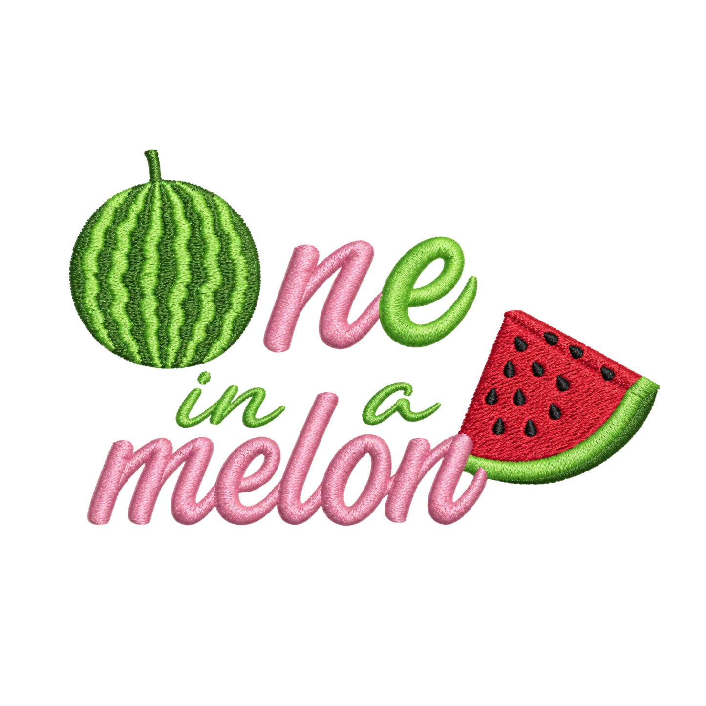 One in a Melon Embroidered First Birthday Onesie
