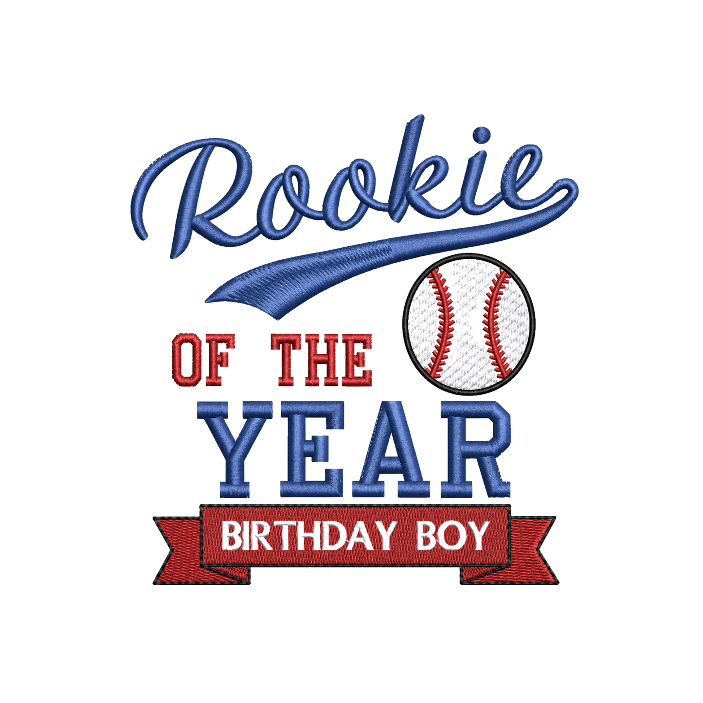 Rookie of the Year Birthday Boy Embroidered Onesie