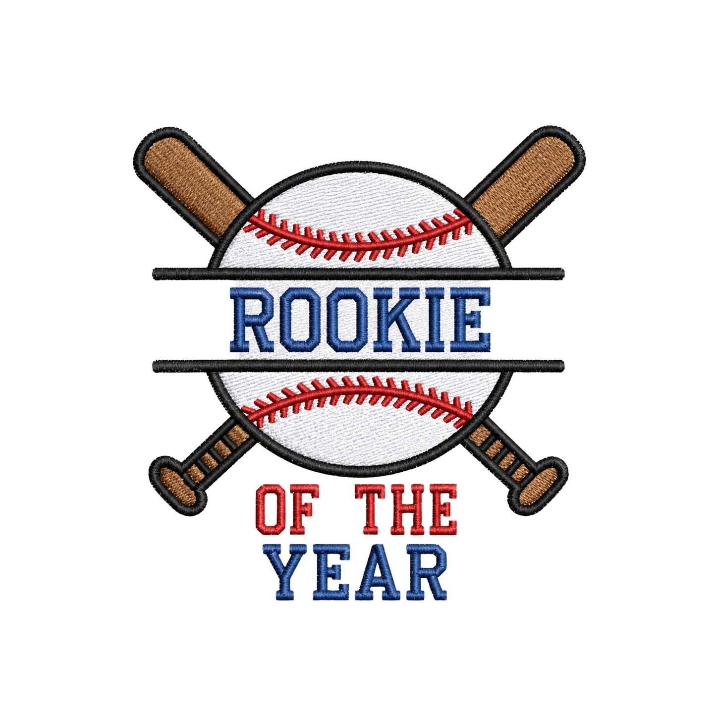 Rookie of the Year Embroidered Baseball Birthday Onesie