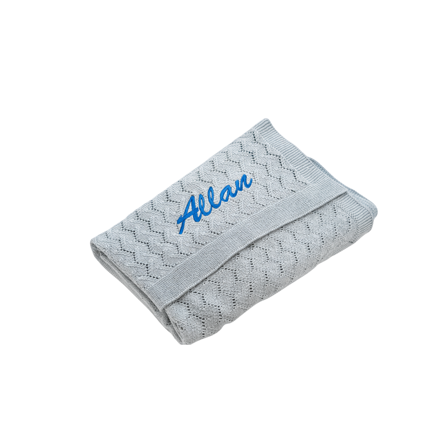 Personalized Crochet Baby Blanket – Classic Style