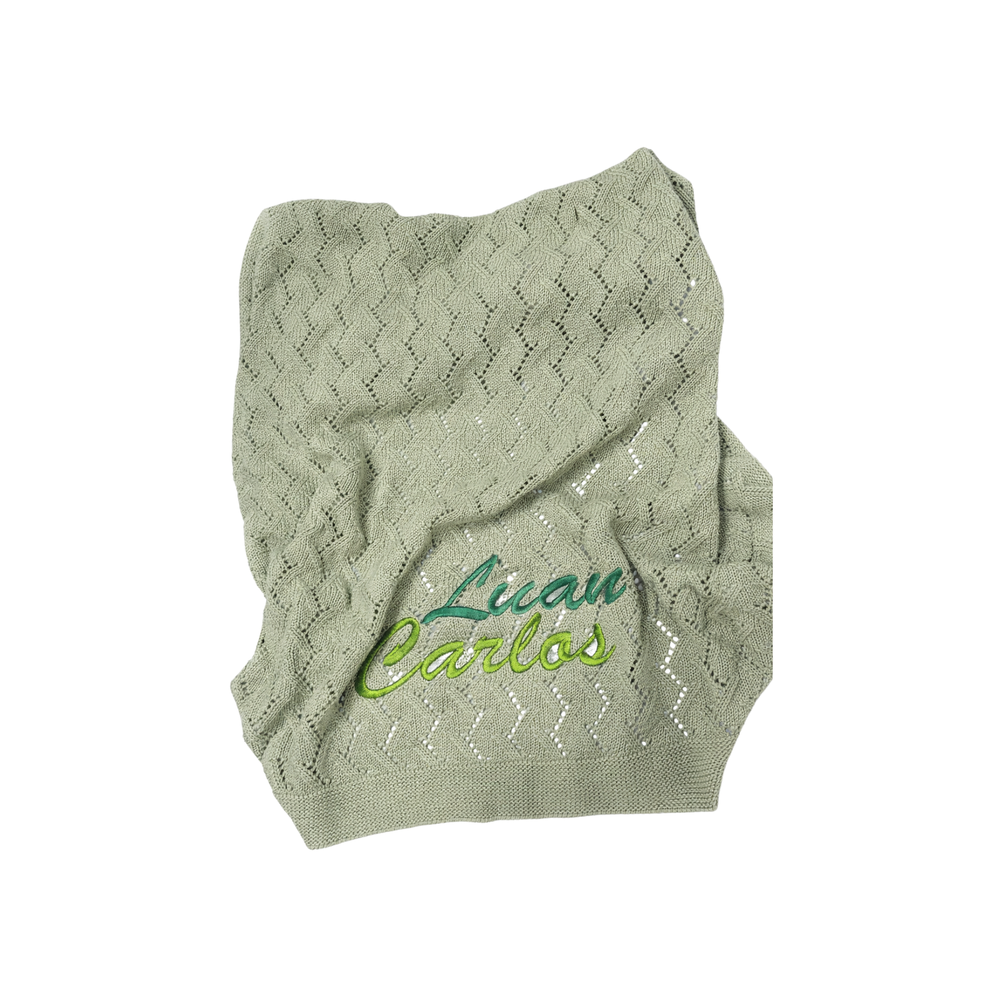 Personalized Crochet Baby Blanket – Classic Style