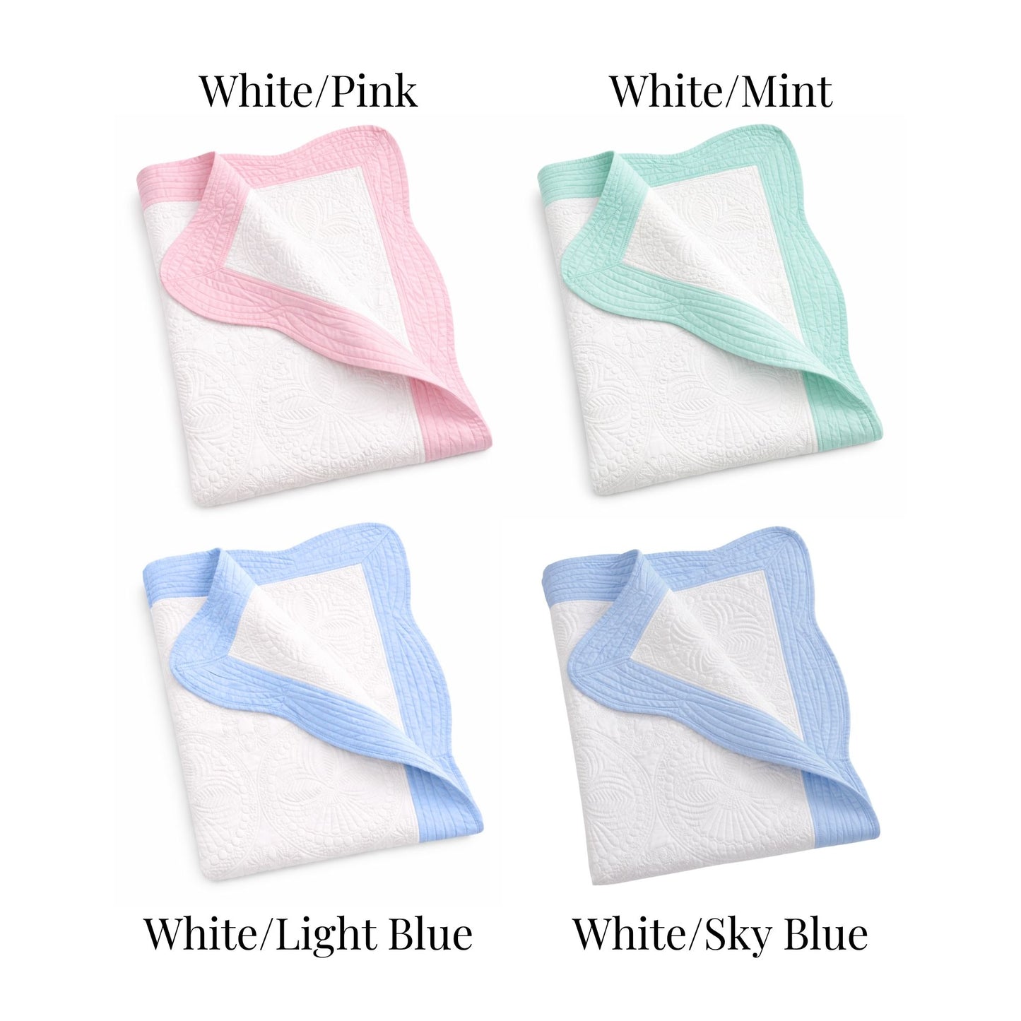 Personalized Baby Quilt Blanket with Name – 36x45