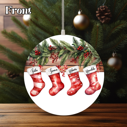 🎄 Personalized Christmas Stocking Ornament 🎄